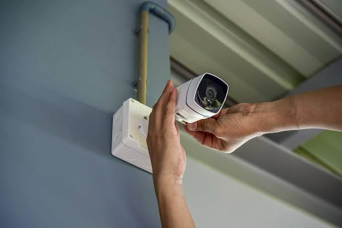 Security camera installation